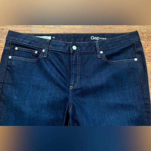 Gap Long & Lean Denim in Dark Wash Size 34R - Picture 3 of 8